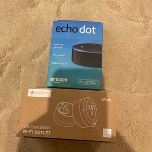 Amazon EchoDot and Smart Outlet Plug In